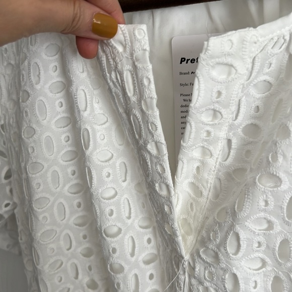 Pretty Garden Women Dress White Size S - Picture 10 of 10